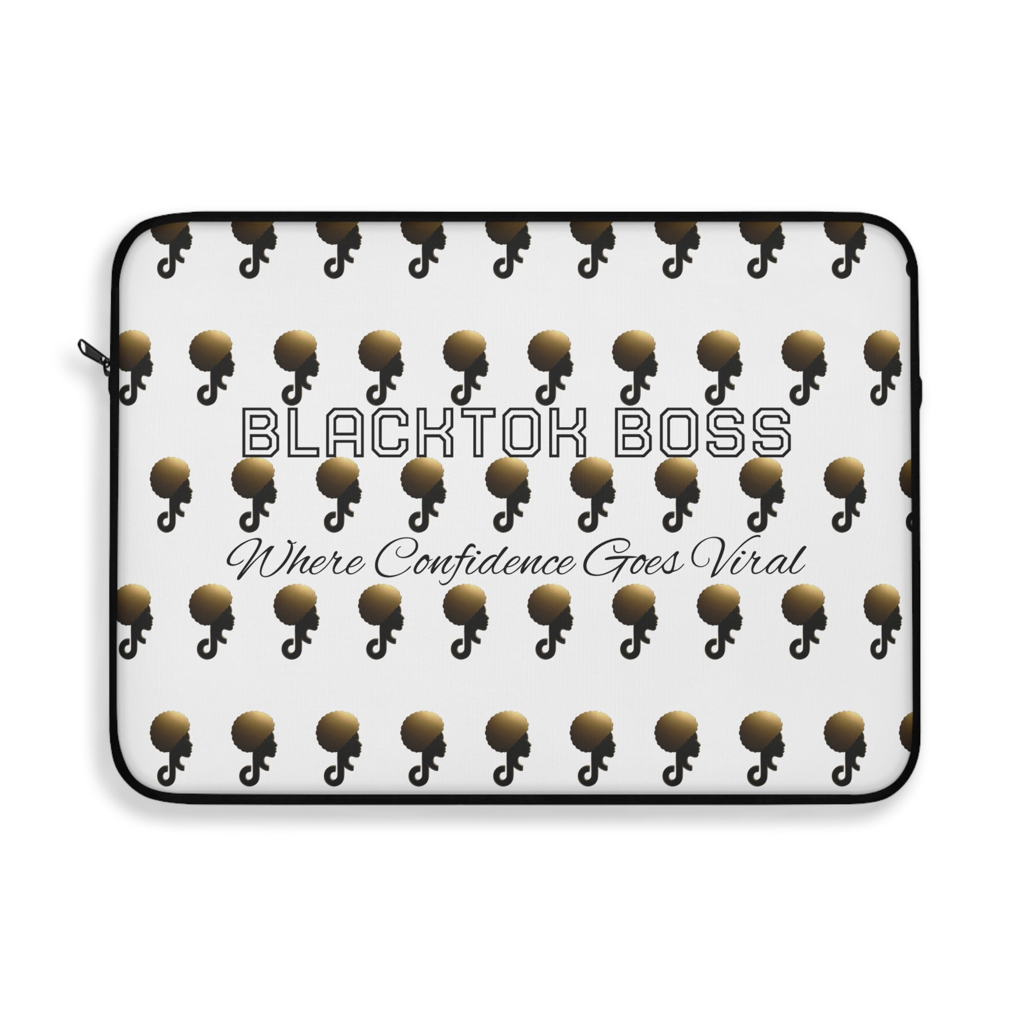 15" BlackTok Boss Laptop Sleeve (white)